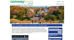 Desktop Screenshot of conwaytours.com